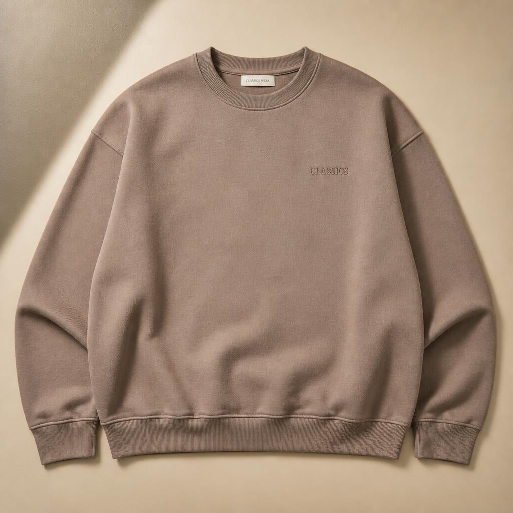 BOXY CREWNECK SWEATSHIRT